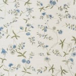 Bennison Chinese Paper Blue Olive on Oyster Linen