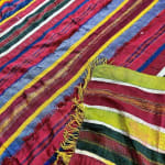 Ceremonial shawl or hanging in sewn silk strips from Djerba, Tunisia