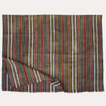 Heavy Green Striped Persian Textile