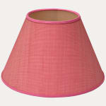 John Boyd Paso Pale Azalea Horsehair Lampshade with Cream Linen Lining