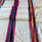 Wall Hanging In Shaped Silk Ribbons And Cotton Veil - Djerba Tunisia