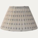 Embroidered Cotton Hand-sewn Gathered Fabric Empire Lampshade