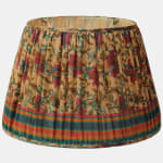 Wonderful Floral and Stripe Vintage Pure Sari Lampshade