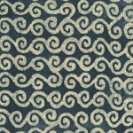 Cloud Scroll Negative Indigo