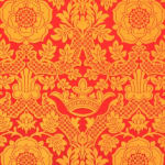 St Margaret Brocade Red Gold