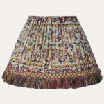 Wonderful Vintage Indian Block Print Lampshade with Bespoke Tassel Trim