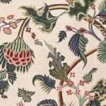 Crewelwork Jungle Colours On Beige