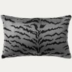 Scalamandre Tigre Silver and Black Cushion