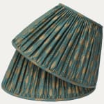 Fortuny Piumette Blue & Gold Empire Lampshade