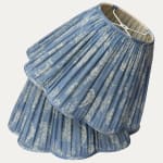 Robert Kime Chou Fabric Handsewn Lampshade With Relaxed Pleats