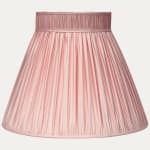 Douppion Blush Silk Collar Top Lampshade