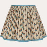 Robert Kime Kilvert’s Blue Scallop Lampshade with US Fittings