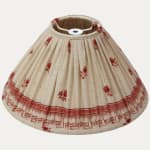 Decors Barbares Red Polonaise Handsewn Coolie Lampshade
