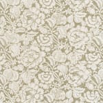 New Floral Negative Olive On Oyster