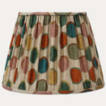 Mulberry Croquet Spice Handsewn Lampshade with US Finial Fitting