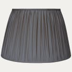 Seal Grey Faille Lugano Silk Pembroke Lampshade
