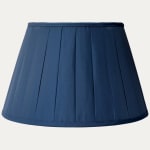 Veraseta Faille du Barry Blue Silk Handsewn Box Pleated Lampshade