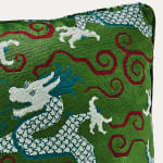 Schumacher Bixi Emerald Velvet Cushion