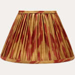 Stunning Red and Gold Ikat Silk Cotton Ikat Empire Lampshade