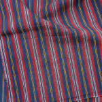 Vintage Turkish Striped Linen Red Yellow and Blue