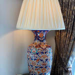 A superb pair of large Japanese Imari porcelain vases now Mounted as Lamps