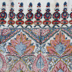 Vintage Indian Hand Block Printed Kalamkari Style Selvedge Border