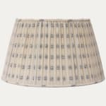 Embroidered Cotton Hand Sewn Gathered Lampshade