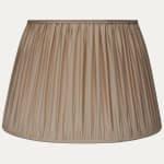 Taupe Faille Lugano Silk Pembroke Lampshade