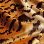 Scalamandre Tigre Silk Ivory Gold and Black