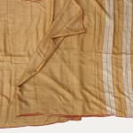 Uzbek Fine Golden Striped Silk Shawl