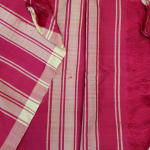 Vintage Magenta Striped Silk Shawl