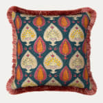 Warner Textile Archive Persia Maroon Decorative Cushion