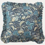 Decors Barbares Dans le Foret Blue Decorative Cushion with Frill
