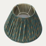 Fortuny Piumette Blue & Gold Empire Lampshade