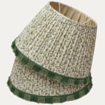 Claremont Ada Clover Handsewn Gathered Lampshade with Fringe Trim