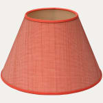 John Boyd Paso Pale Rust Horsehair Lampshade with Cream Linen Lining