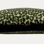 Oscar de la Renta Le Leopard Emerald Cushion handmade by Floren