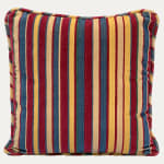 Robert Kime Palmyra Stripe Red Cushion handmade by Floren
