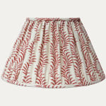 Soane Scolling Fern Silhouette Sorolla Red Handsewn Lampshade