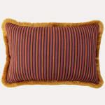 Namay Samay X Decors Barbares Bashir Original Maroon Cushion with Brush Fringe