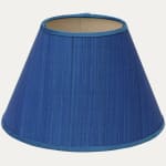 John Boyd Criollo Blue Horsehair Lampshade with Silk Trim
