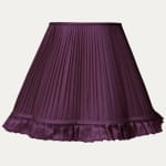 Douppion Plum Silk Scallop Lampshade