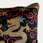 Schumacher Bixi Onyx Velvet Cushion