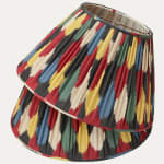 Robert Kime Harlequin Ikat Handsewn Gathered Lampshade