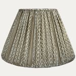 Fortuny Tapa Stripe Old Gold & White Lampshade