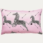 Scalamandre Zebras Petite Design in Peony Decorative Cushion