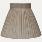 Smoke Faille Lugano Silk Collar Top Lampshade