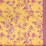 Avesnieres Flowers Canvas Yellow Raspberry