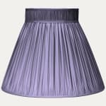 Douppion Amethyst Silk Collar Top Lampshade