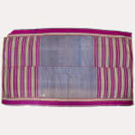 Hyderabad Vintage Sindh Silk and Cotton Shawl with Grey Panel